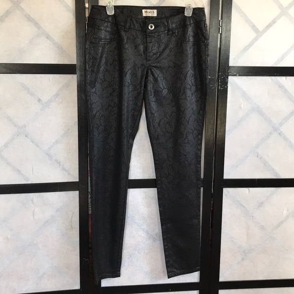 Mudd Denim - Black Flower Pants Size 9